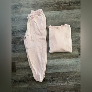 Djerf Avenue Pink Sweat Set